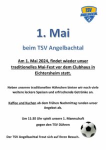 Mehr über den Artikel erfahren Mai-Fest im TSV Angelbachtal