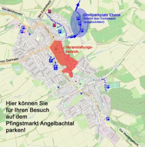 Mehr über den Artikel erfahren Parkplätze Pfingstmarkt 2024